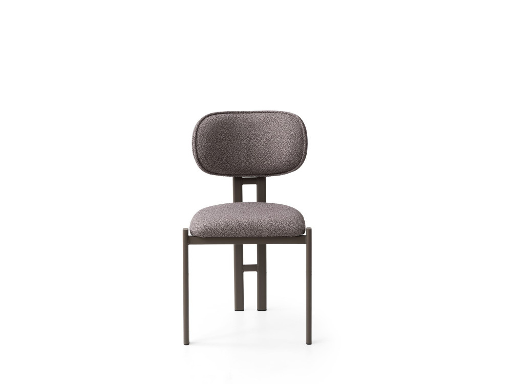 Ensemble de chaises (2 pièces) en métal "Muriz" - Cendré