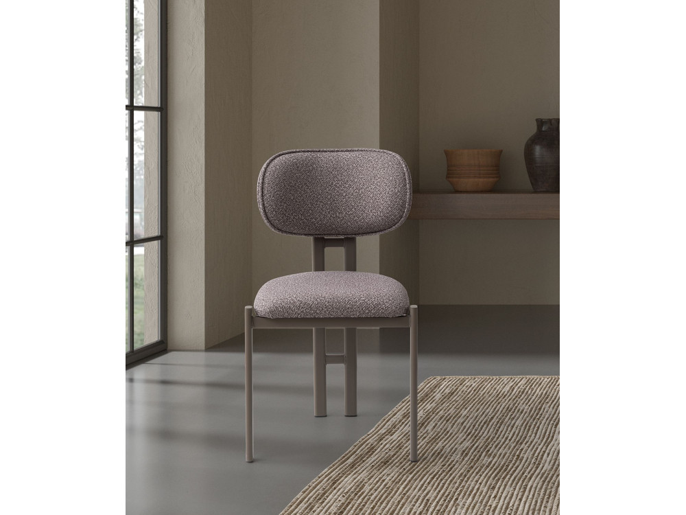 Ensemble de chaises (2 pièces) en métal "Muriz" - Cendré
