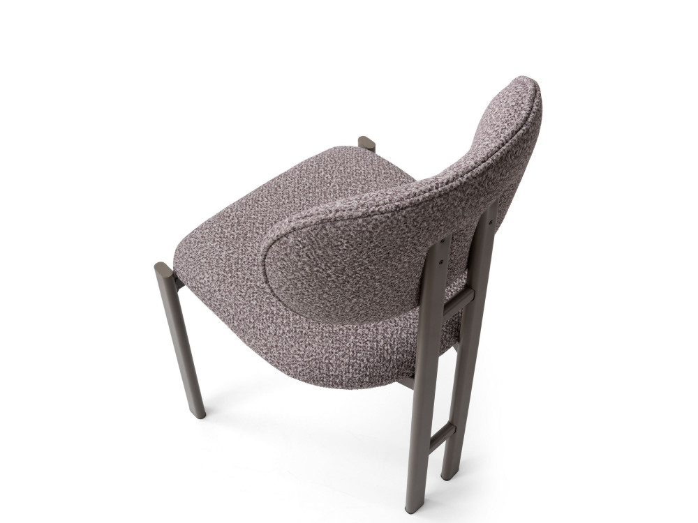 Ensemble de chaises (2 pièces) en métal "Muriz" - Cendré
