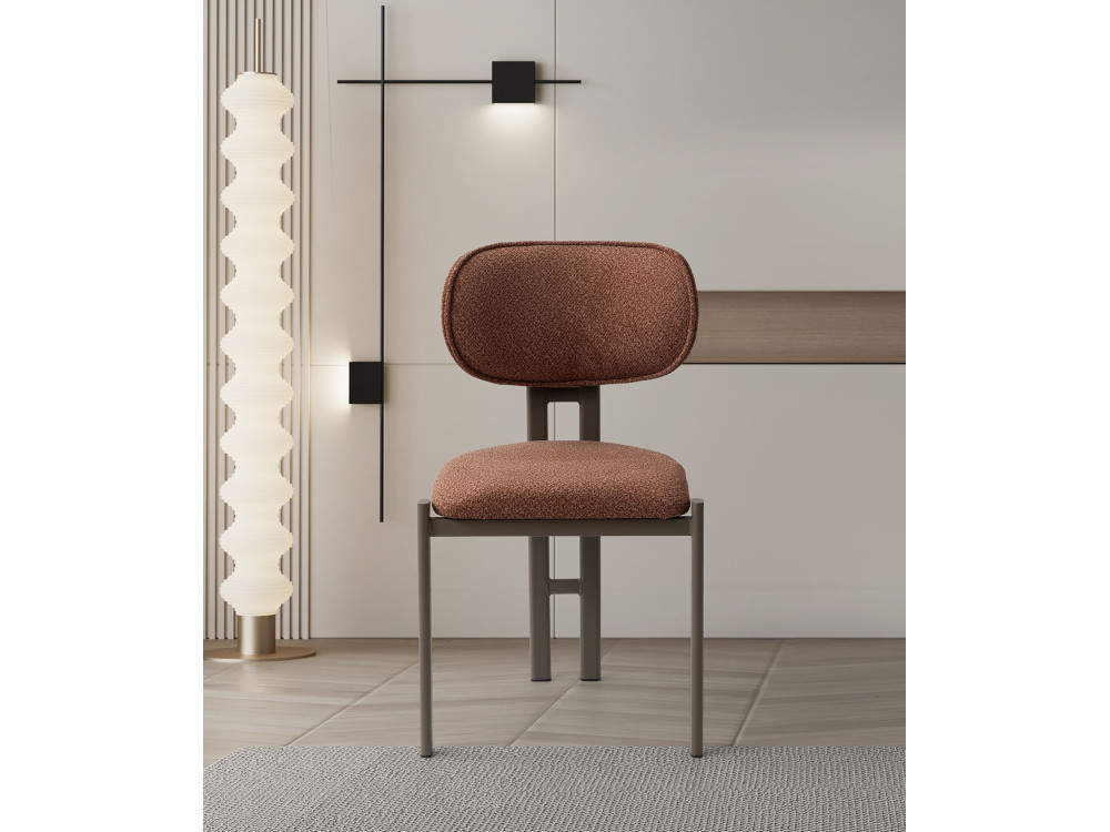 Ensemble de chaises (2 pièces) en métal "Muriz" - Tuile rouge