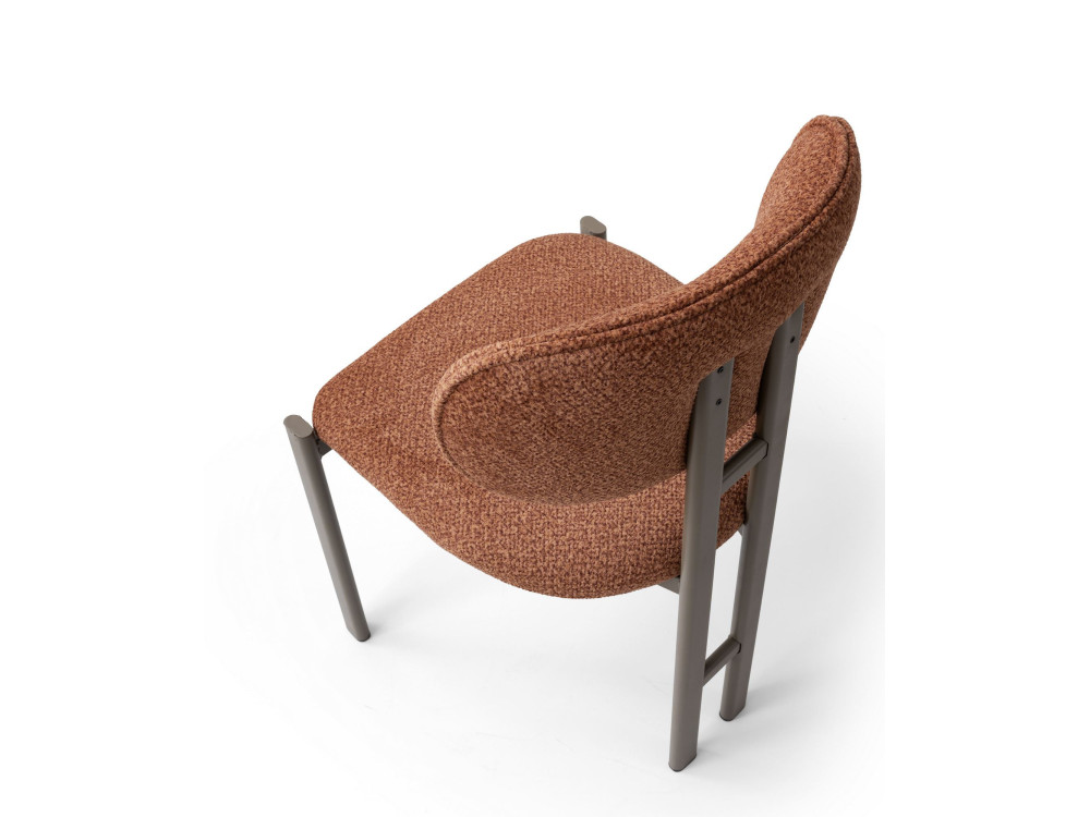 Ensemble de chaises (2 pièces) en métal "Muriz" - Tuile rouge
