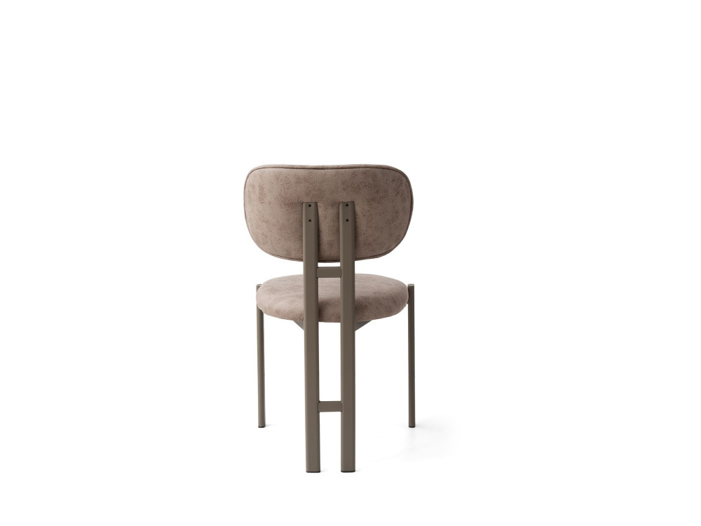 Ensemble de chaises (2 pièces) en métal "Muriz" - Vison