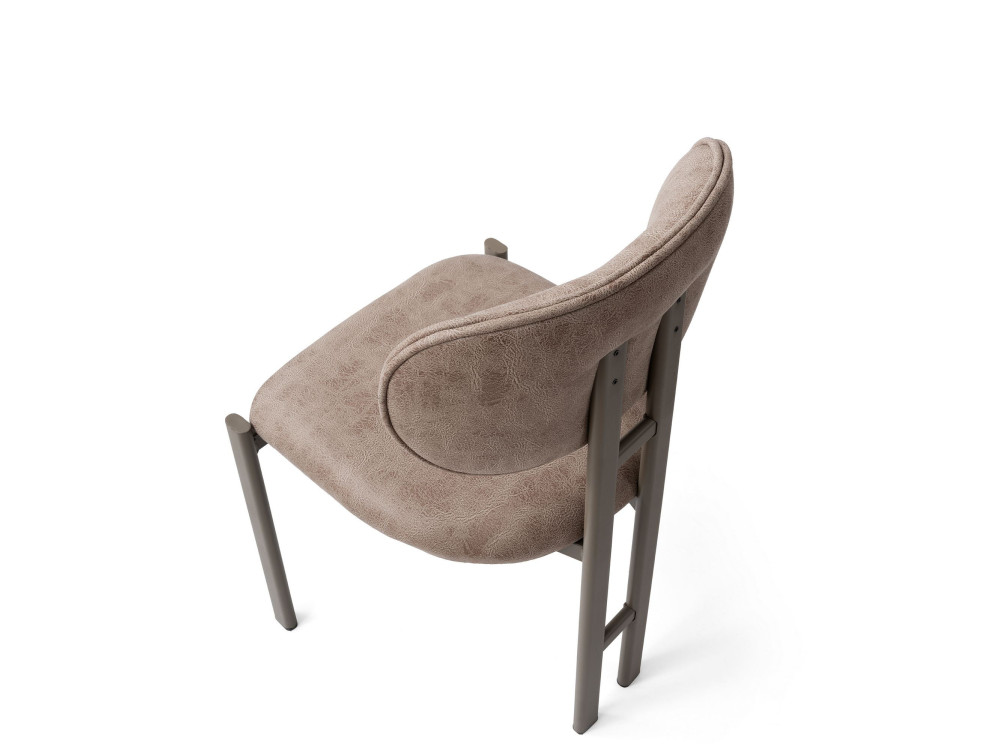 Ensemble de chaises (2 pièces) en métal "Muriz" - Vison