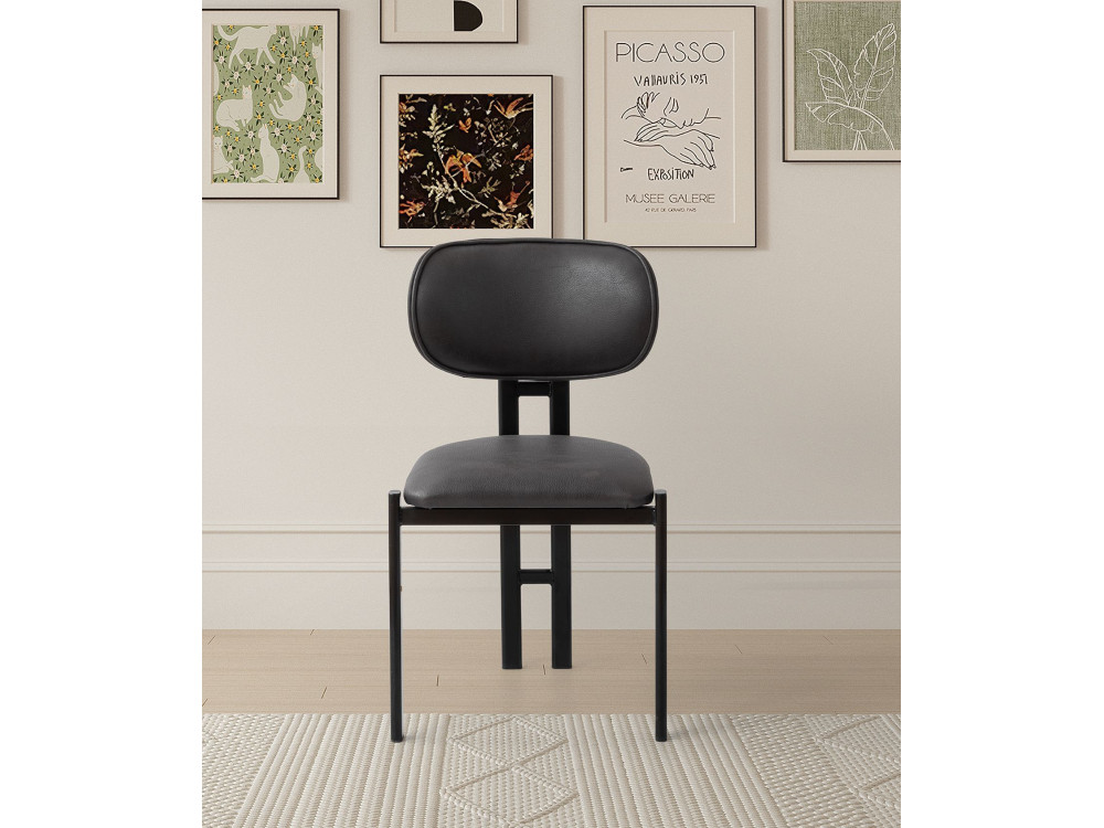 Ensemble de chaises (2 pièces) en métal "Muriz" - Anthracite