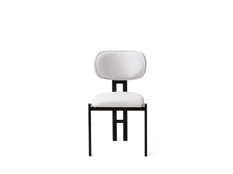Ensemble de chaises (2 pièces) en métal "Muriz" - Blanc cassé