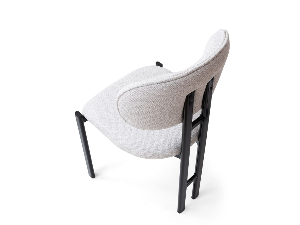 Ensemble de chaises (2 pièces) en métal "Muriz" - Blanc cassé