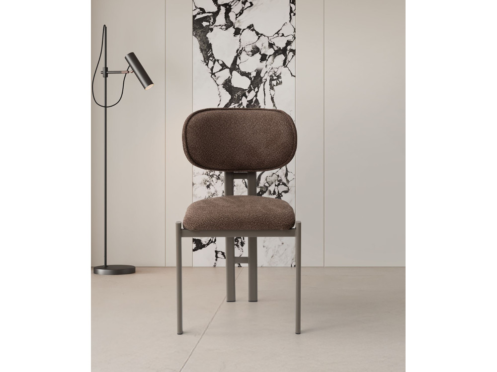 Ensemble de chaises (2 pièces) en métal "Muriz"  - Brun