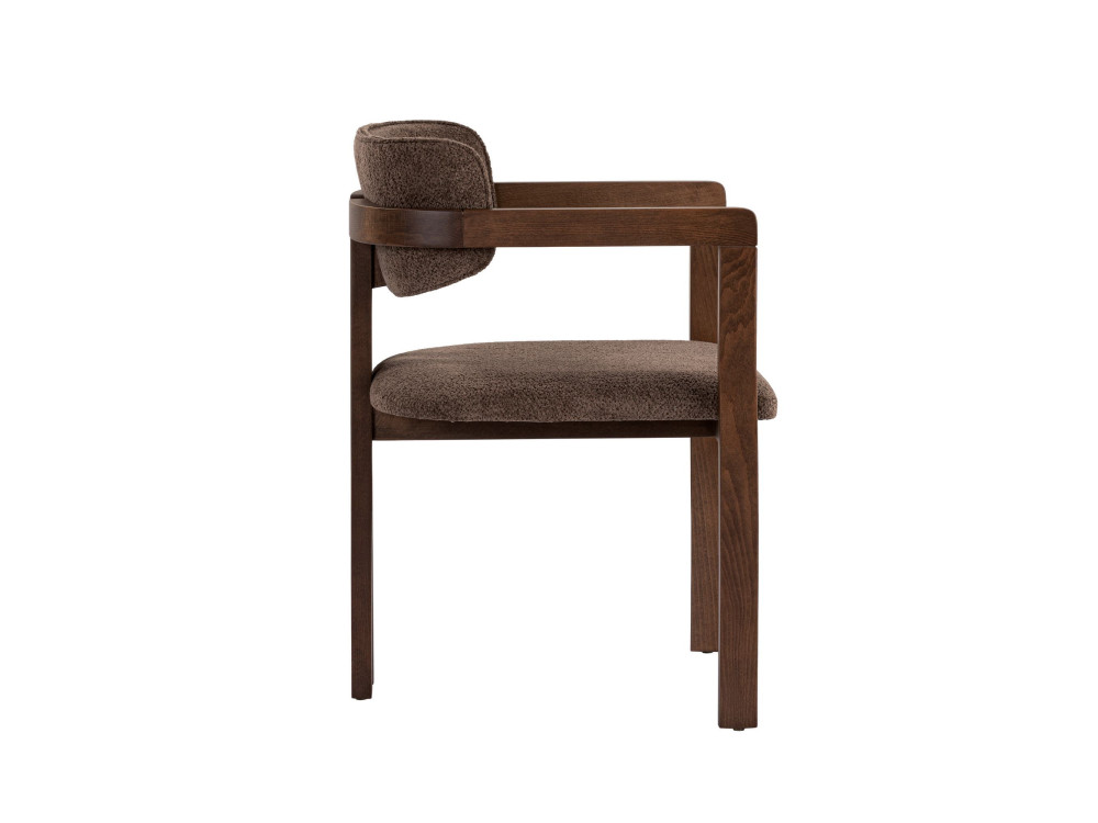 Chaise en bois "Toscana" - 54 x 54 x 76 cm - Marron / Noyer Foncé
