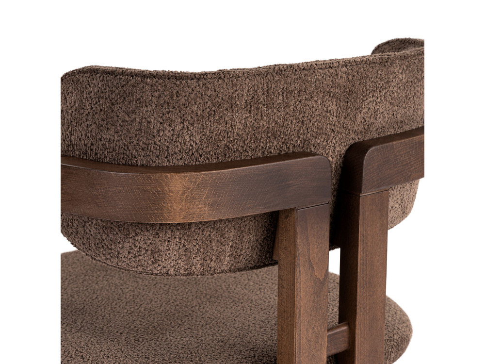 Chaise en bois "Toscana" - 54 x 54 x 76 cm - Marron / Noyer Foncé