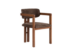 Chaise en bois "Toscana" - 54 x 54 x 76 cm - Marron / Noyer