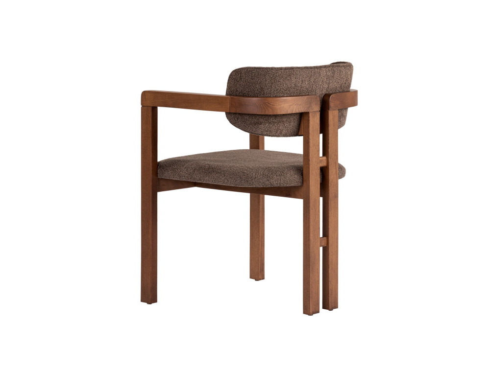 Chaise en bois "Toscana" - 54 x 54 x 76 cm - Marron / Noyer