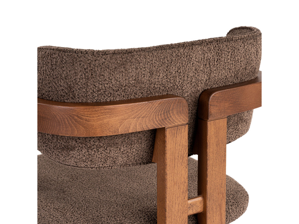 Chaise en bois "Toscana" - 54 x 54 x 76 cm - Marron / Noyer