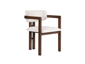 Chaise en bois "Toscana" - 54 x 54 x 76 cm - Blanc