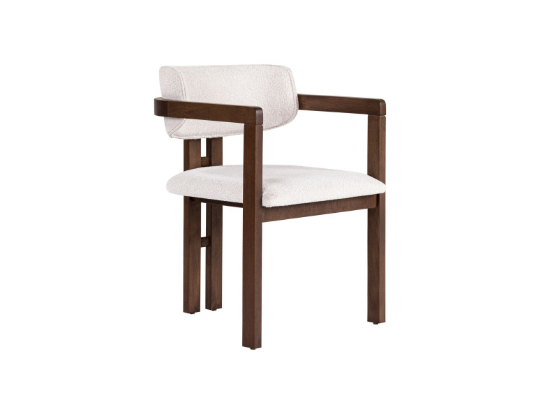 Chaise en bois "Toscana" - 54 x 54 x 76 cm - Blanc