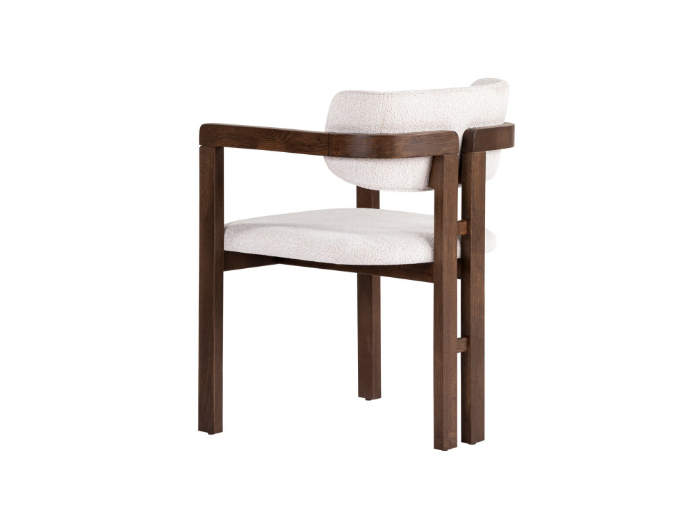 Chaise en bois "Toscana" - 54 x 54 x 76 cm - Blanc