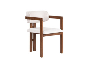Chaise en bois "Toscana" - 54 x 54 x 76 cm - Blanc