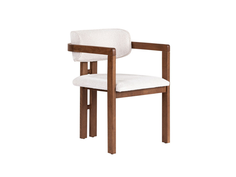 Chaise en bois "Toscana" - 54 x 54 x 76 cm - Blanc