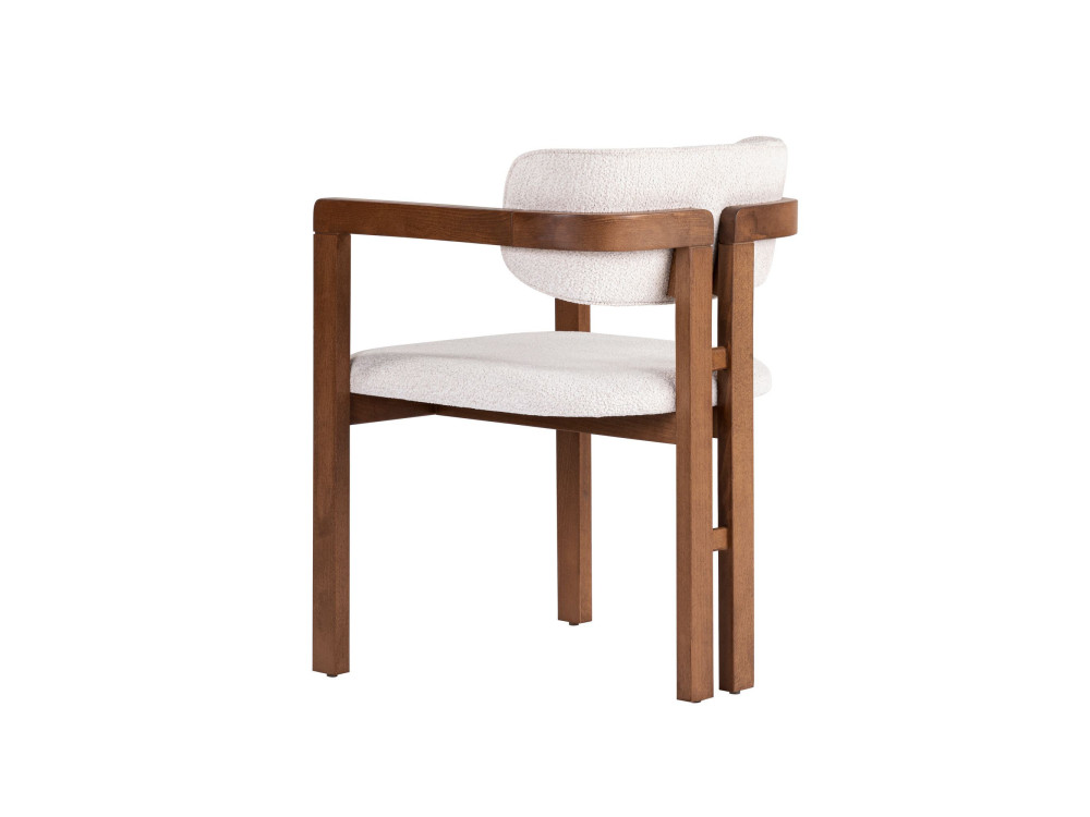 Chaise en bois "Toscana" - 54 x 54 x 76 cm - Blanc