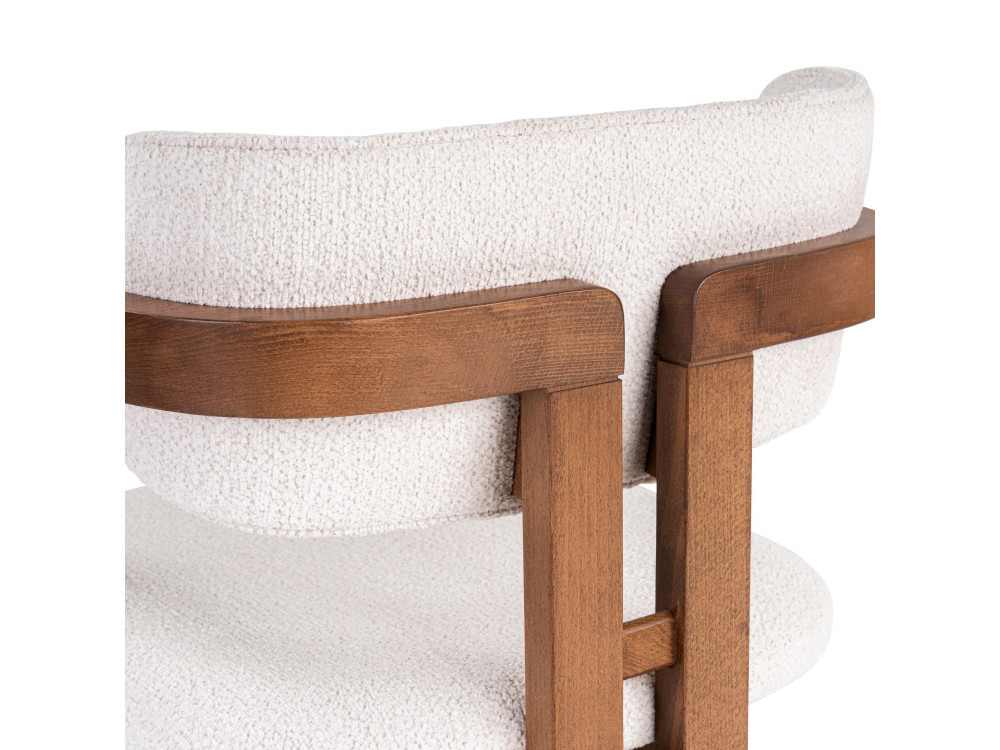 Chaise en bois "Toscana" - 54 x 54 x 76 cm - Blanc
