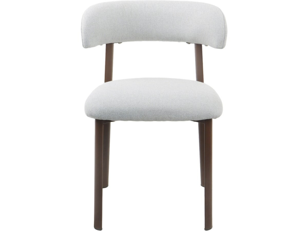 Lot de 2 chaises de salle à manger imitation bois "Aurea" - Gris clair