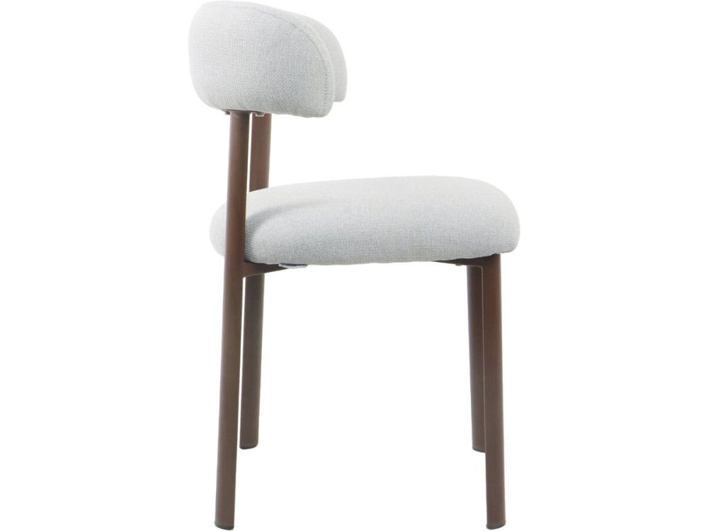 Lot de 2 chaises de salle à manger imitation bois "Aurea" - Gris clair