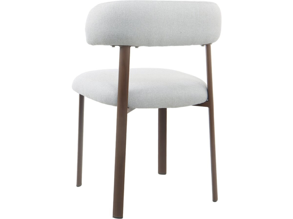 Lot de 2 chaises de salle à manger imitation bois "Aurea" - Gris clair