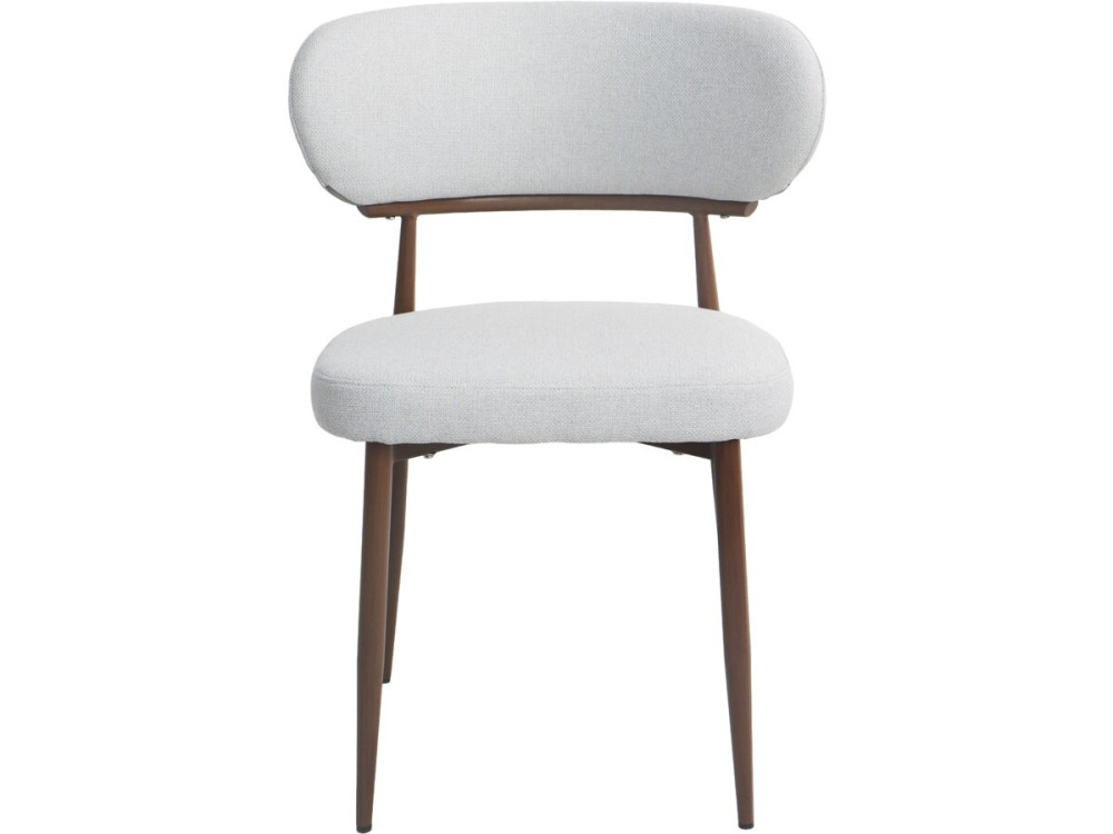 Lot de 2 chaises de salle à manger imitation bois "Elora" - Gris clair