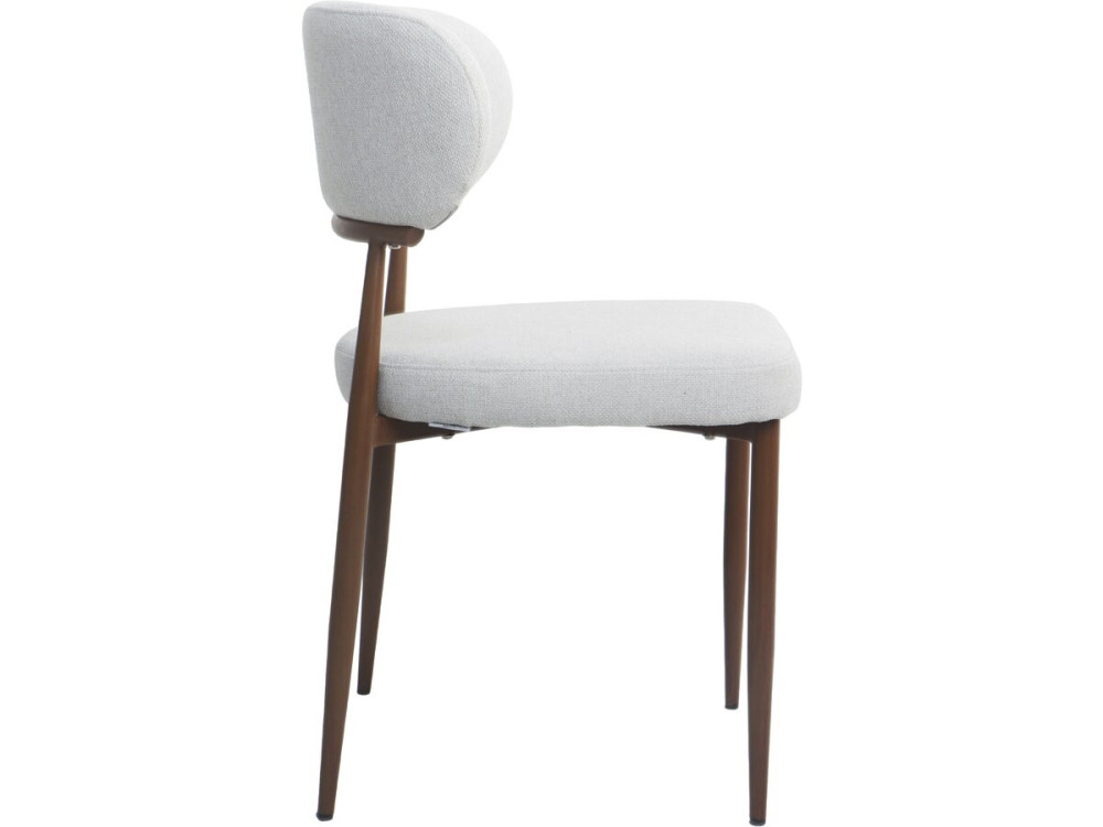 Lot de 2 chaises de salle à manger imitation bois "Elora" - Gris clair