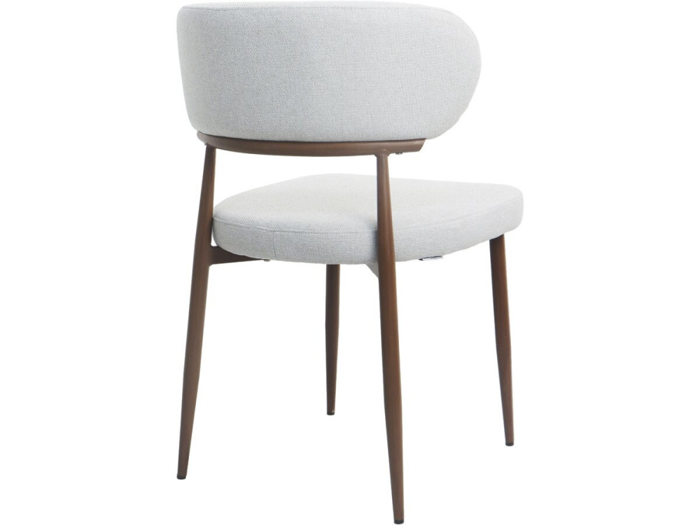 Lot de 2 chaises de salle à manger imitation bois "Elora" - Gris clair