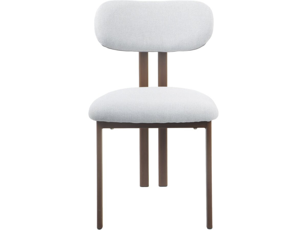 Lot de 2 chaises de salle à manger imitation bois "Veralia" - Gris clair