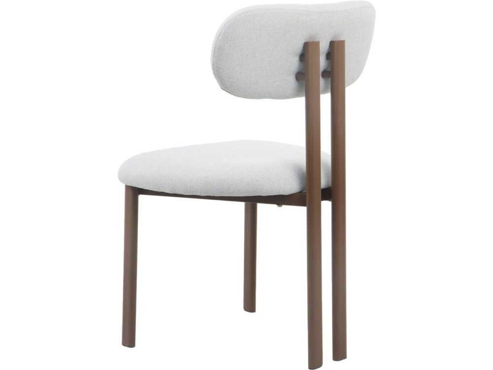 Lot de 2 chaises de salle à manger imitation bois "Veralia" - Gris clair