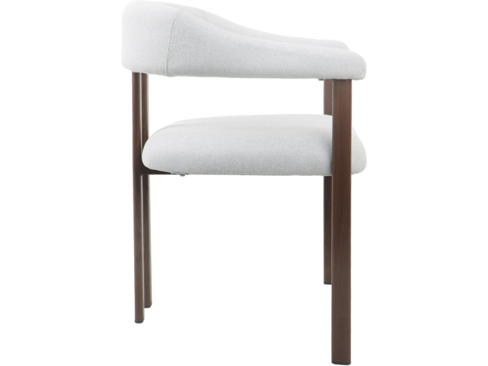 Lot de 2 chaises de salle à manger imitation bois "Serelia" - Gris clair
