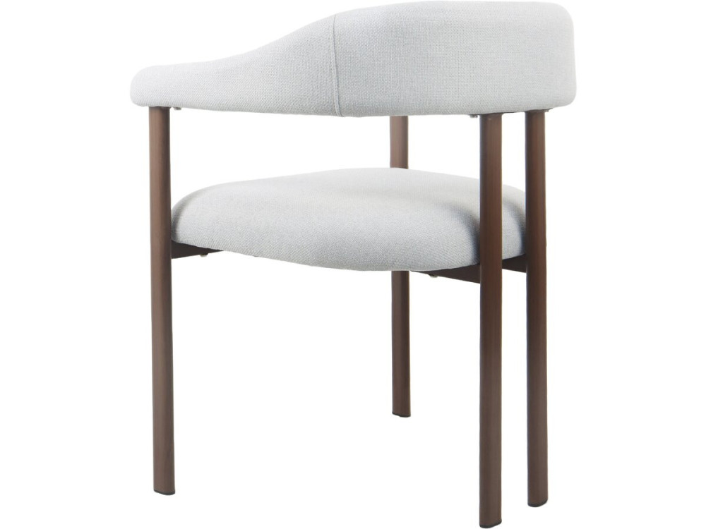 Lot de 2 chaises de salle à manger imitation bois "Serelia" - Gris clair