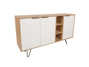 Console en bois "Clara" 142 x 35,6 x 83 cm - Chêne