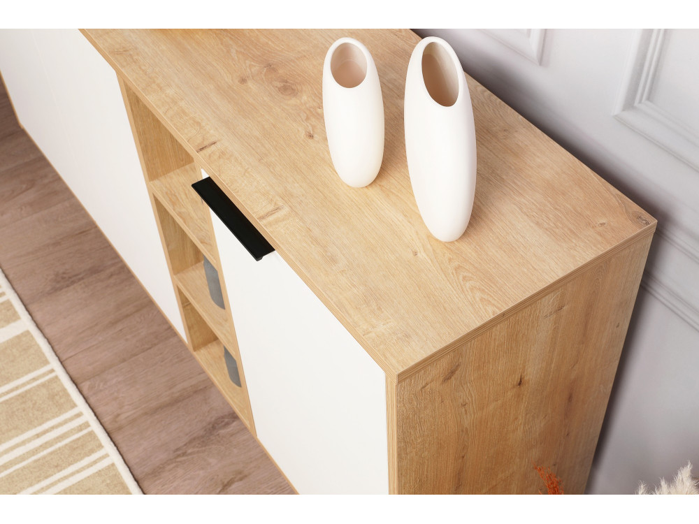 Console en bois "Clara" 142 x 35,6 x 83 cm - Chêne