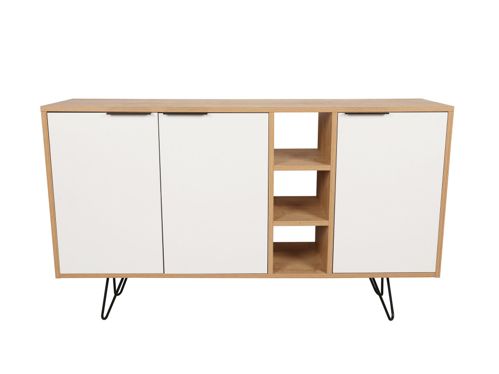 Console en bois "Clara" 142 x 35,6 x 83 cm - Chêne