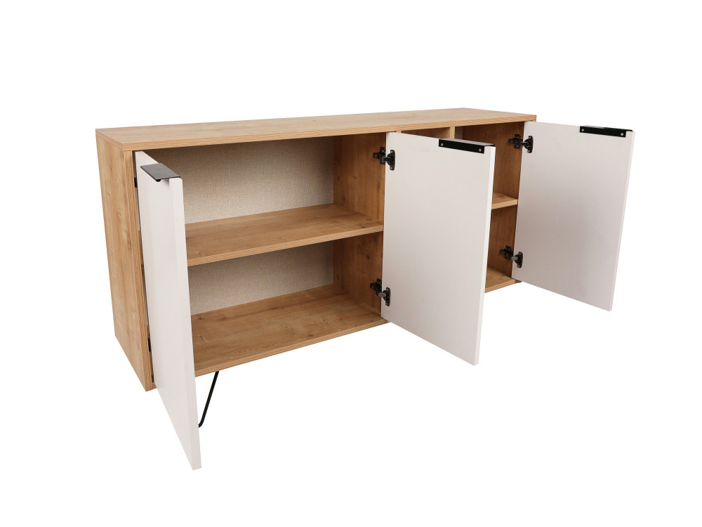 Console en bois "Clara" 142 x 35,6 x 83 cm - Chêne