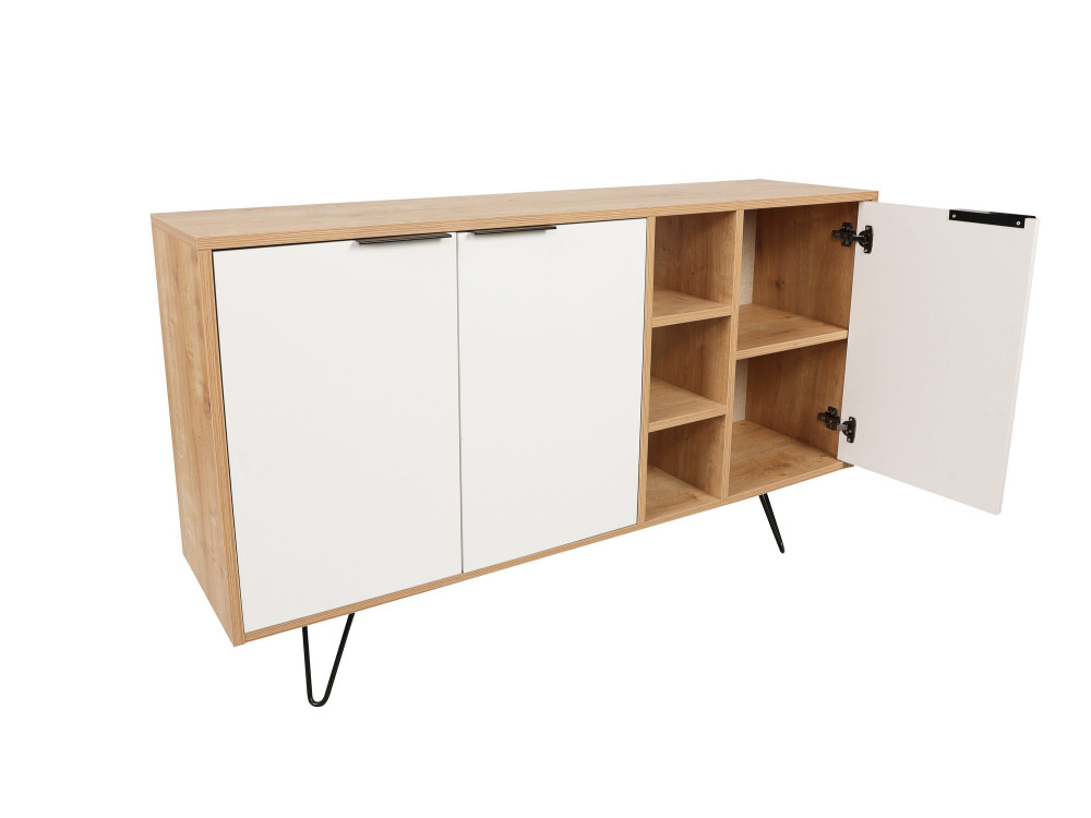 Console en bois "Clara" 142 x 35,6 x 83 cm - Chêne