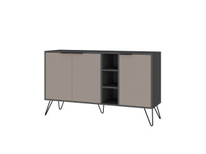 Buffet en bois "Clara" - 142 x 36 x 83 cm - Moka clair