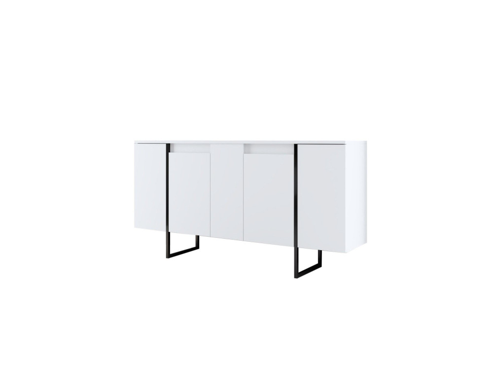 Buffet en bois "Luxe" - 160 x 35 x 80 cm - Blanc