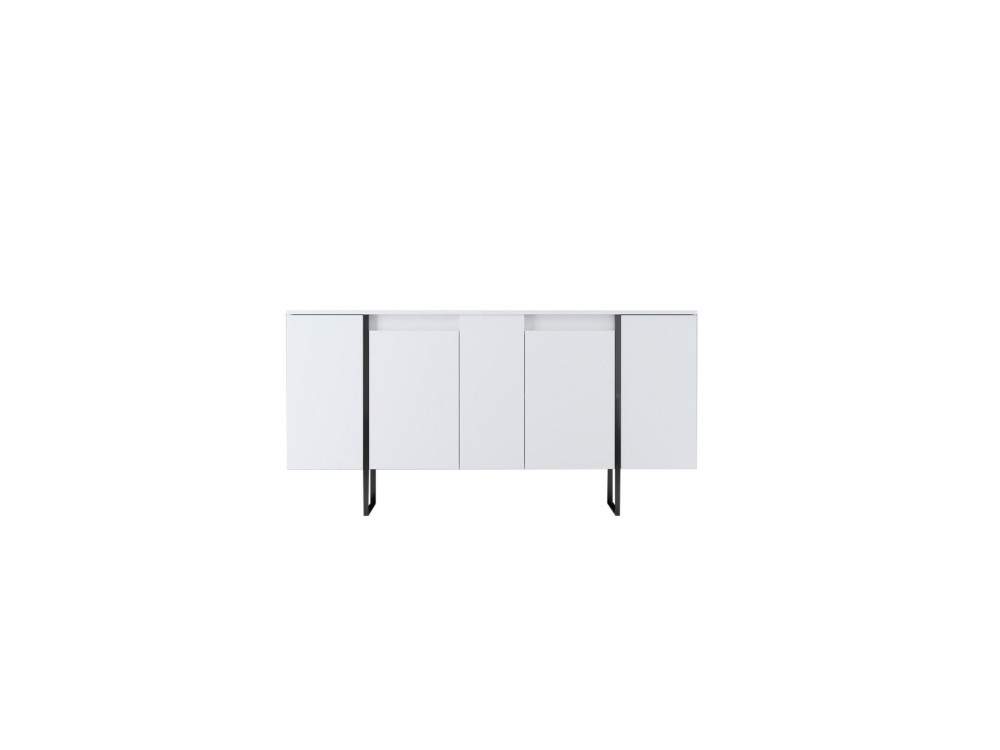 Buffet en bois "Luxe" - 160 x 35 x 80 cm - Blanc