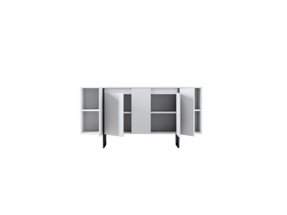 Buffet en bois "Luxe" - 160 x 35 x 80 cm - Blanc