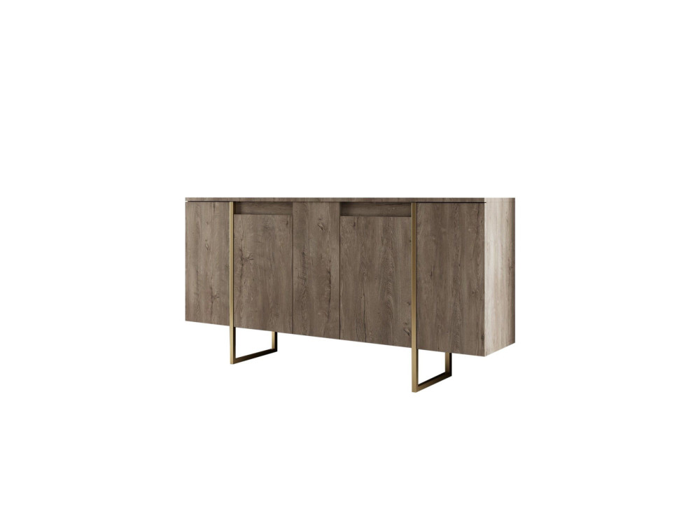 Buffet en bois "Luxe" - 160 x 35 x 80 cm - Marron