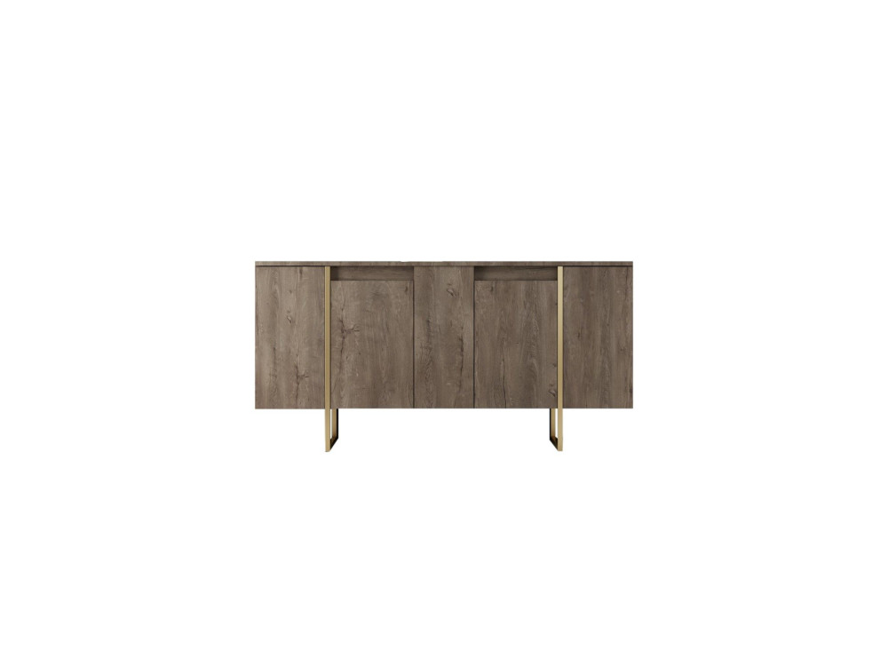 Buffet en bois "Luxe" - 160 x 35 x 80 cm - Marron