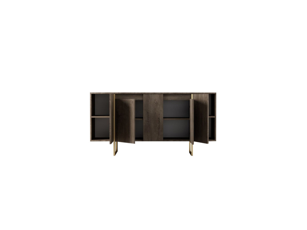 Buffet en bois "Luxe" - 160 x 35 x 80 cm - Marron