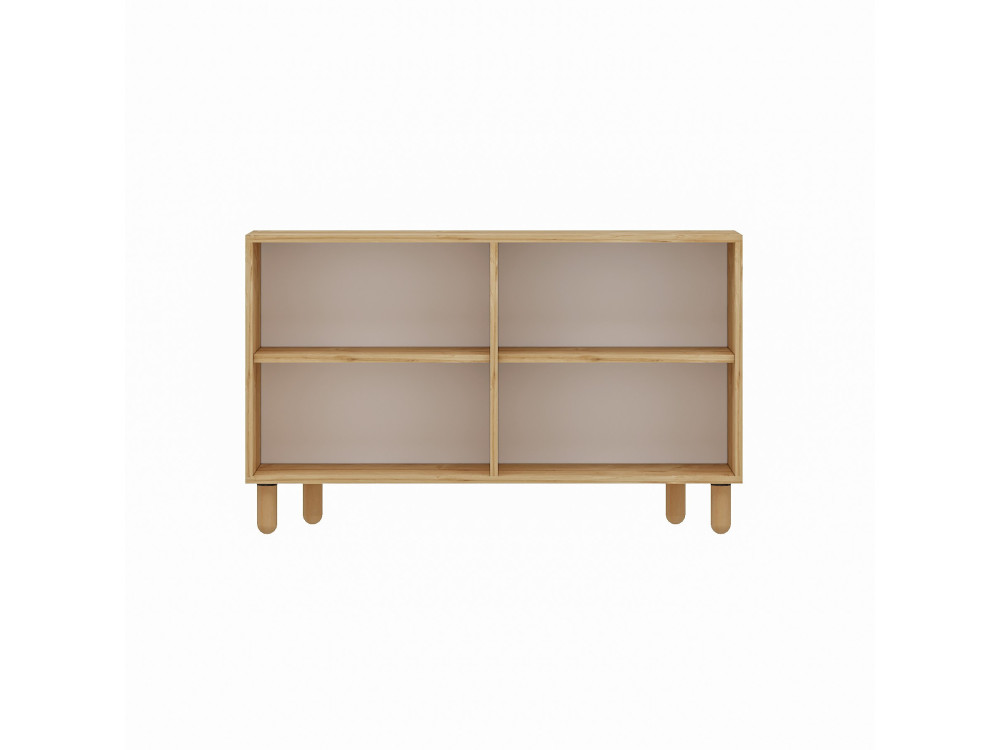 Buffet en bois "Roger" - 120 x 29 x 73 cm - Chêne Saphir