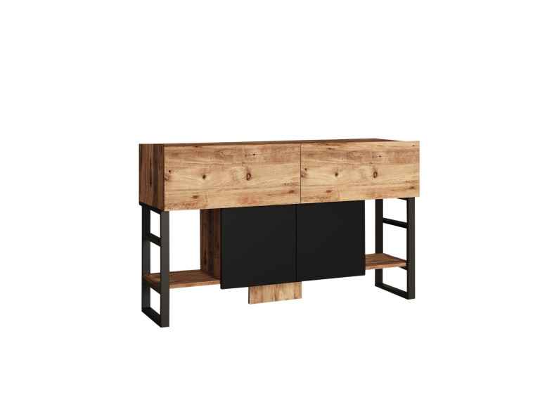Buffet en bois "Mel" - 140 x 43 x 84 cm - Beige