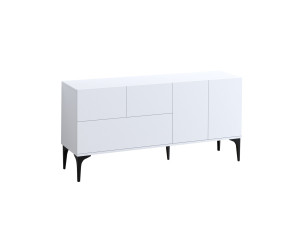 Buffet en bois "Ginny" - 150 x 35 x 75 cm - Blanc