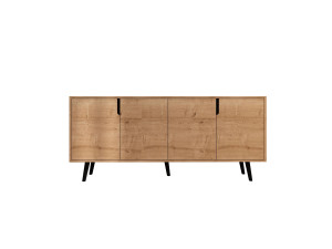 Buffet en bois "Latina" - 180 x 45 x 80 cm - Marron clair