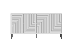 Buffet en bois "Evolet" - 150 x 36 x 75 cm - Blanc